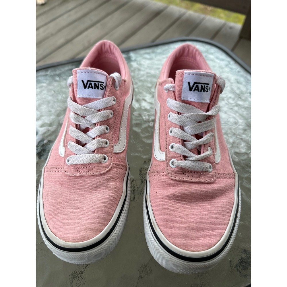 Vans Kids Pink and White Old Skool Sneakers
